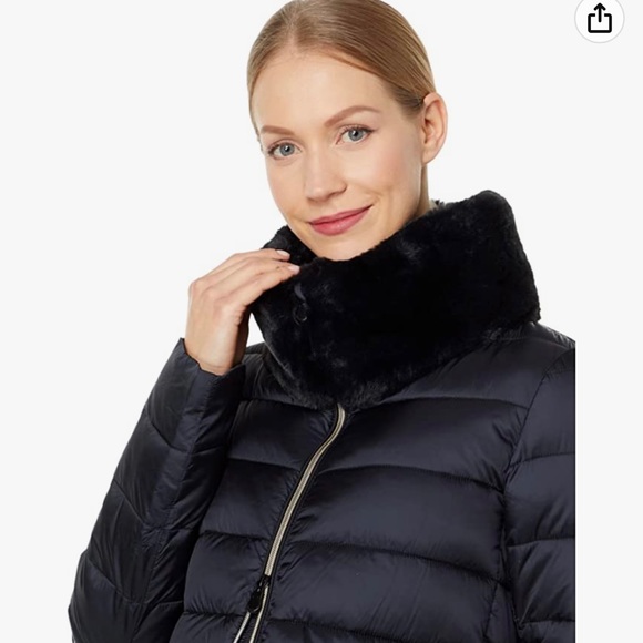 SAVE THE DUCK Mei Faux Fur Collar Puffer Jacket - Picture 3 of 15